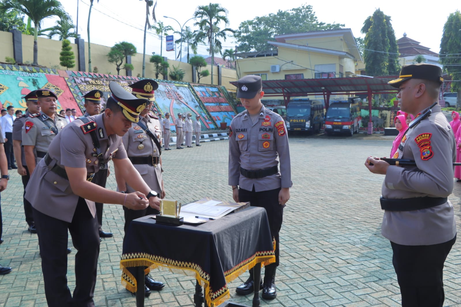 Kapolres Tanggamus Pimpin Sertijab, Sejumlah Pejabat Utama Polres Resmi Berganti